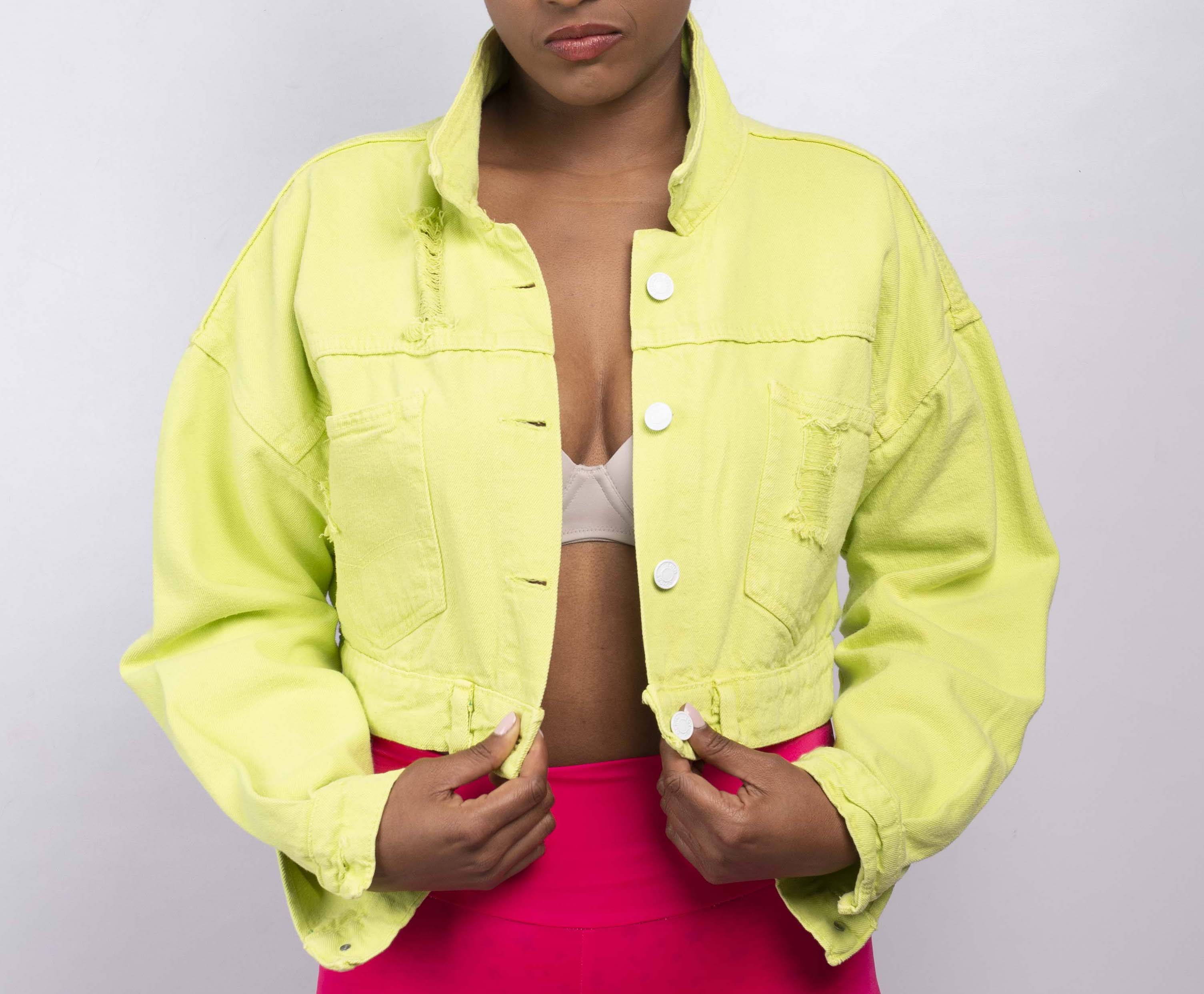 CHAQUETA OVERSIZE CORTA CHAQUETA OVERSIZE CORTA