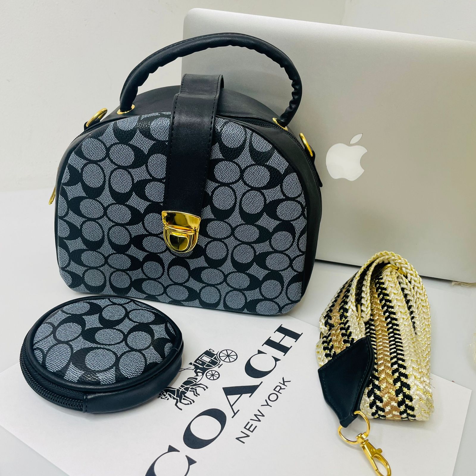 Bolso De Mano Tipo Baul Coach Bolso De Mano Tipo Baul Coach