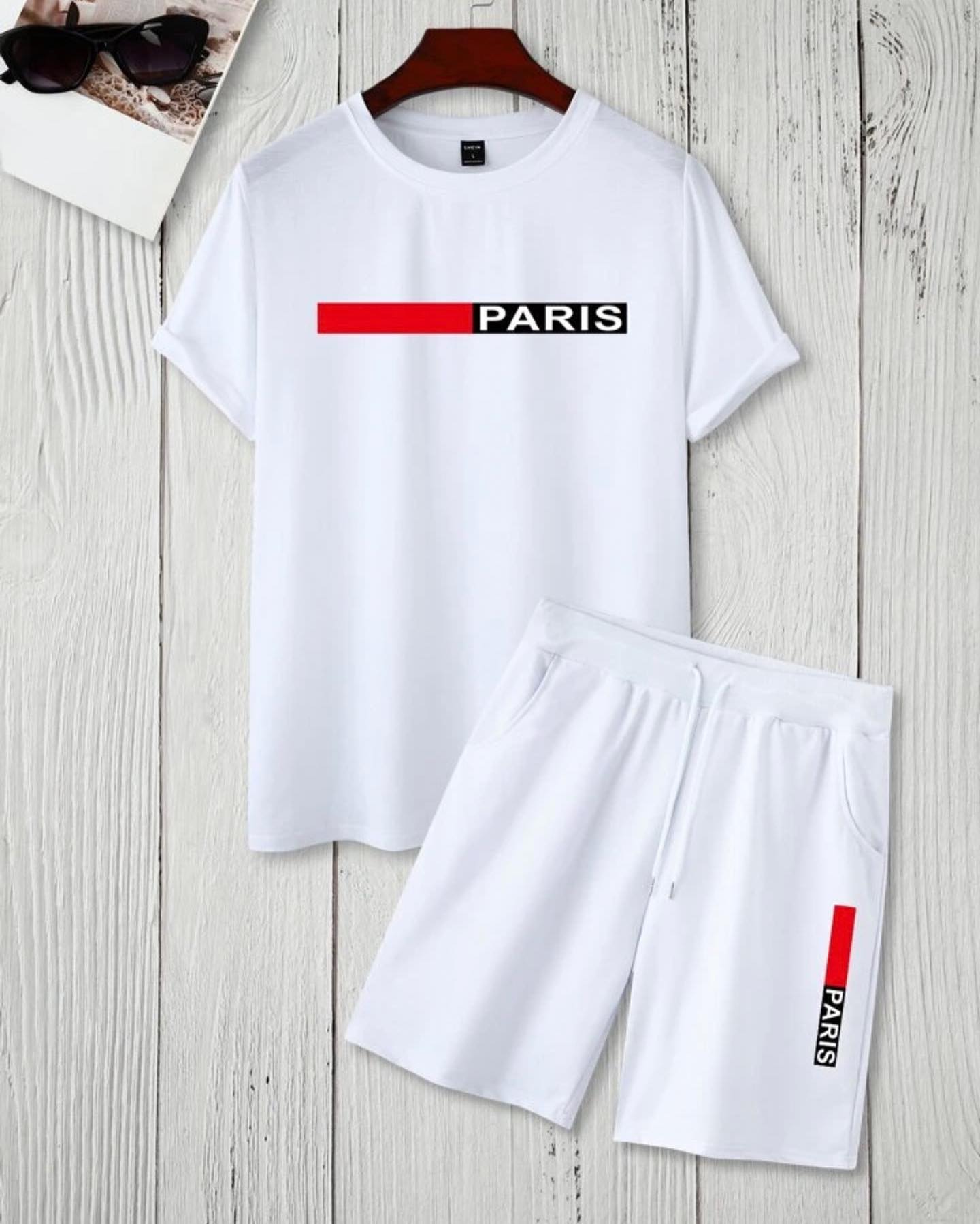 Camiseta Oversize Y Pantaloneta Paris Camiseta Oversize Y Pantaloneta Paris